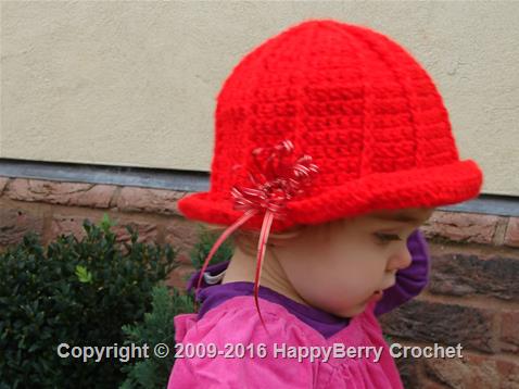 Festive Girl’s Cloche 