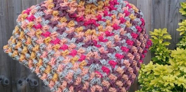 Puff Stitch Shawl