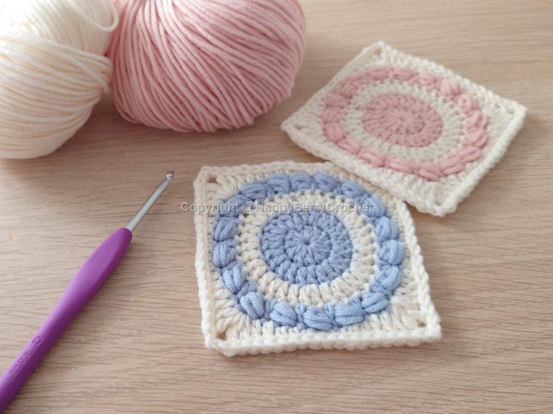 Bean Bobble Granny Square
