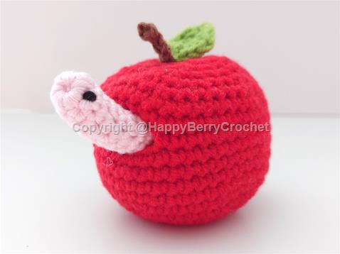 Teacher's Apple with Worm