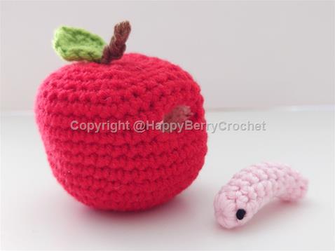 Teacher's Apple with Worm