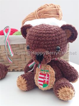 Classic Crochet Plush Bear