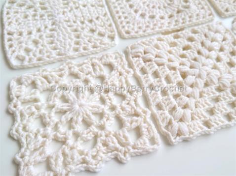 6 Vintage Contemporary Granny Squares - Series 2 Beginner Plus