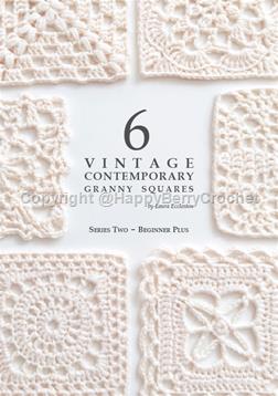 6 Vintage Contemporary Granny Squares - Series 2 Beginner Plus