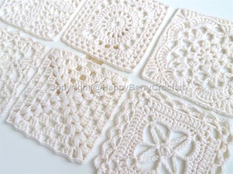 6 Vintage Contemporary Granny Squares - Series 2 Beginner Plus