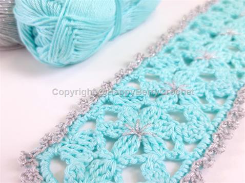 Daisy Lace Crochet Bookmark