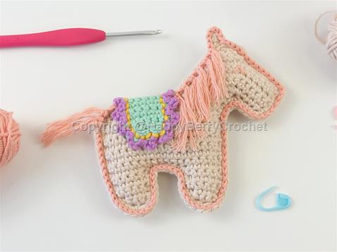 2D Crochet Horse 