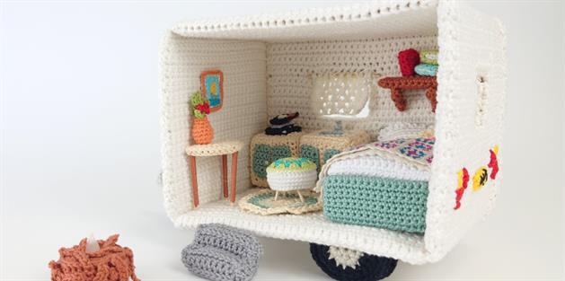 Crochet Caravan Dolls House